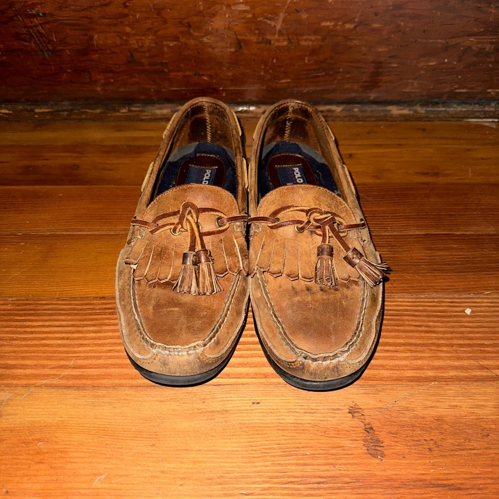 Vintage men’s polo Ralph Lauren tassel loafers 10.5 D